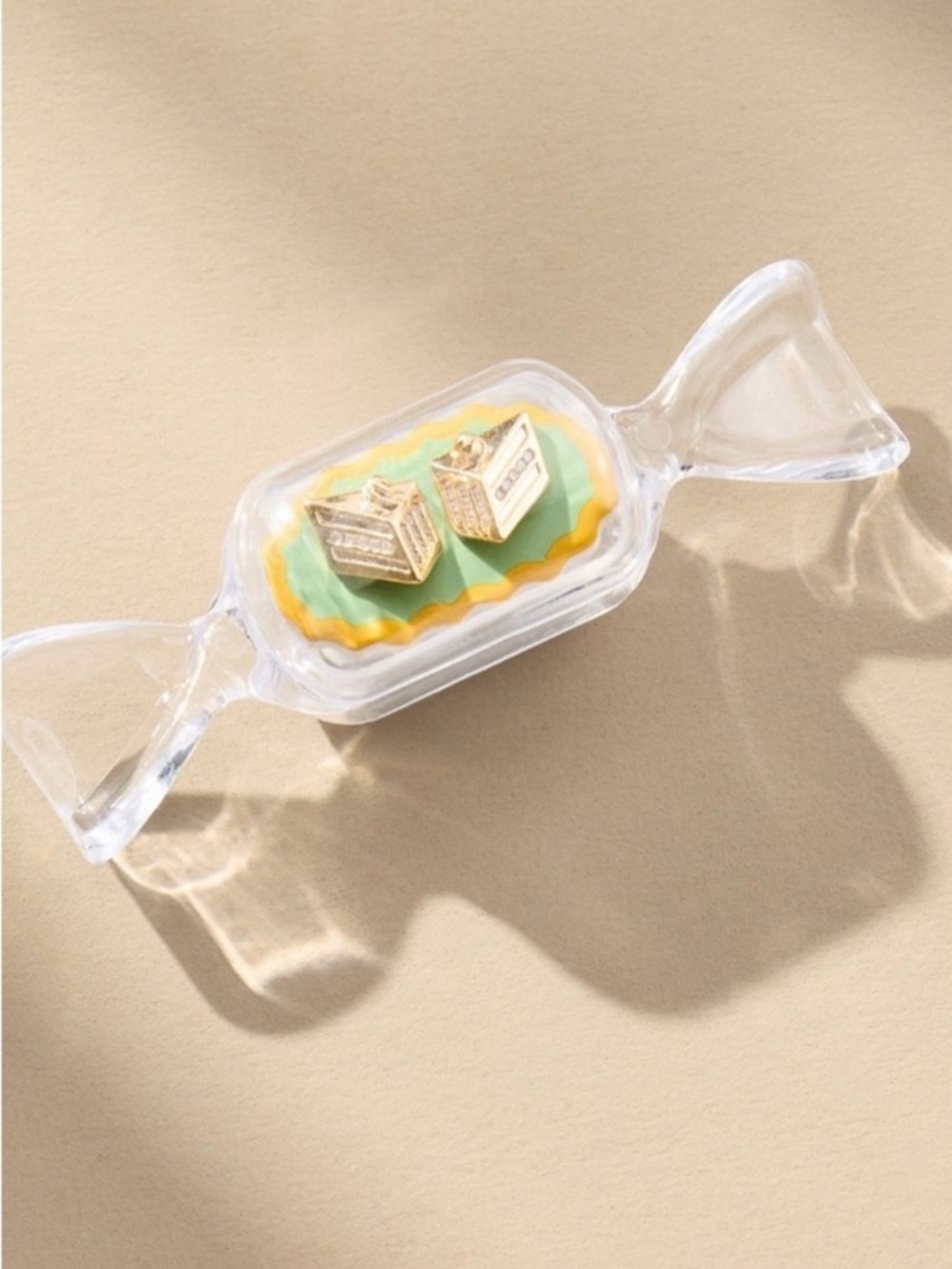 NWT Anthropologie Pie Icon Stud Earrings
